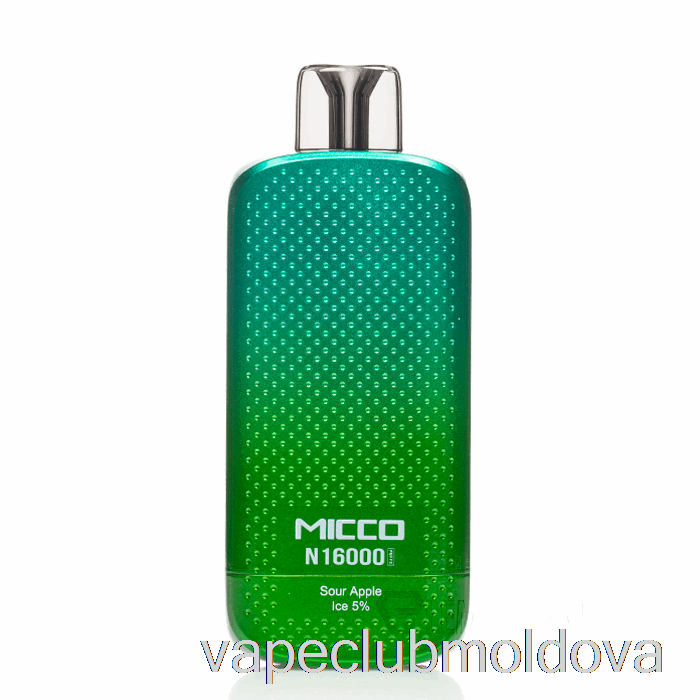 Kit Vape Pod Horizontech Micco N16000 De Unică Folosință Gheață De Mere Acru